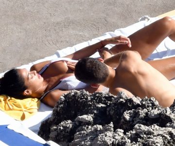 Nicole Scherzinger - Topless in Capri